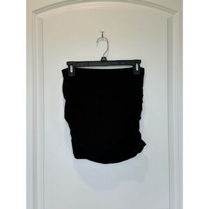NWT Chaser Black Side Ruched Mini Skirt Size Small